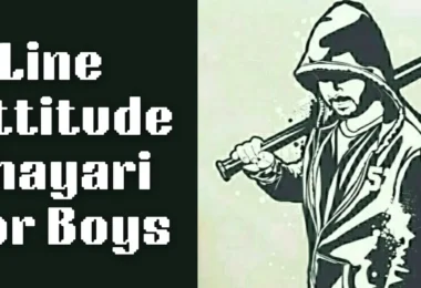 2 line attitude shayari for boys