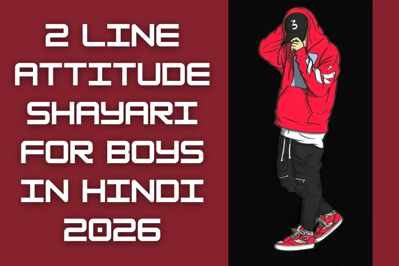 2 line attitude shayari for boys in hindi 2026