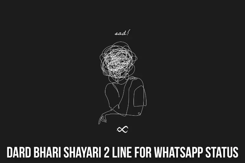 best dard bhari shayari 2 line for whatsapp status