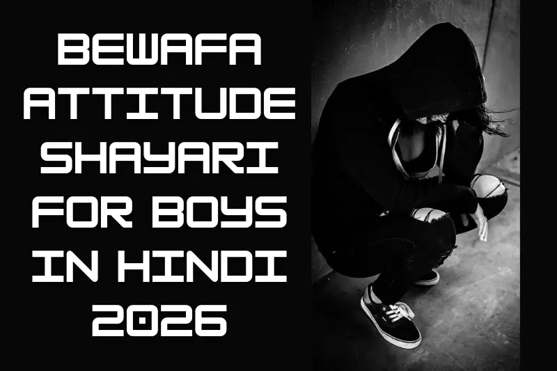 bewafa attitude shayari for boys in hindi 2026