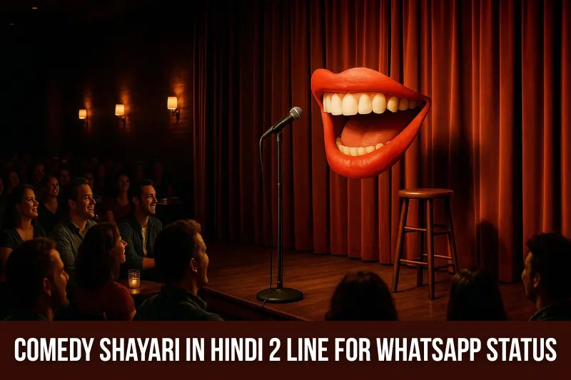comedy shayari in hindi 2 line for whatsapp status