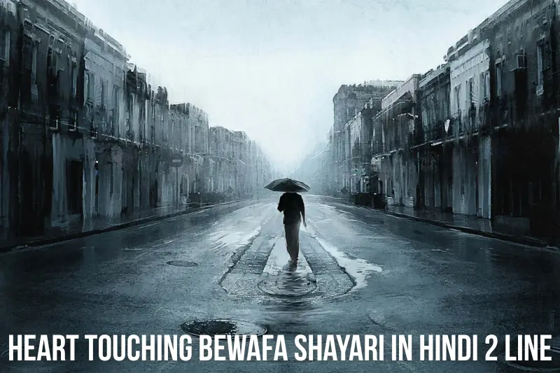 heart touching bewafa shayari in hindi 2 line