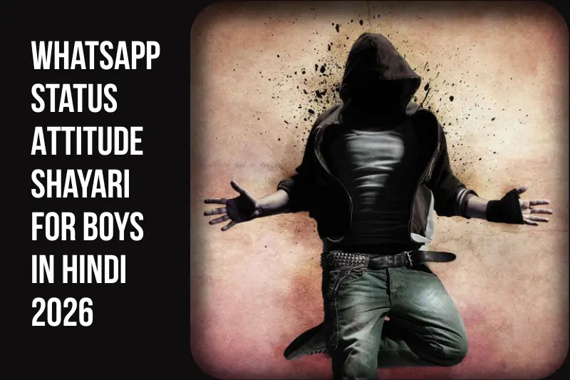 whatsapp status attitude shayari for boys in hindi 2026